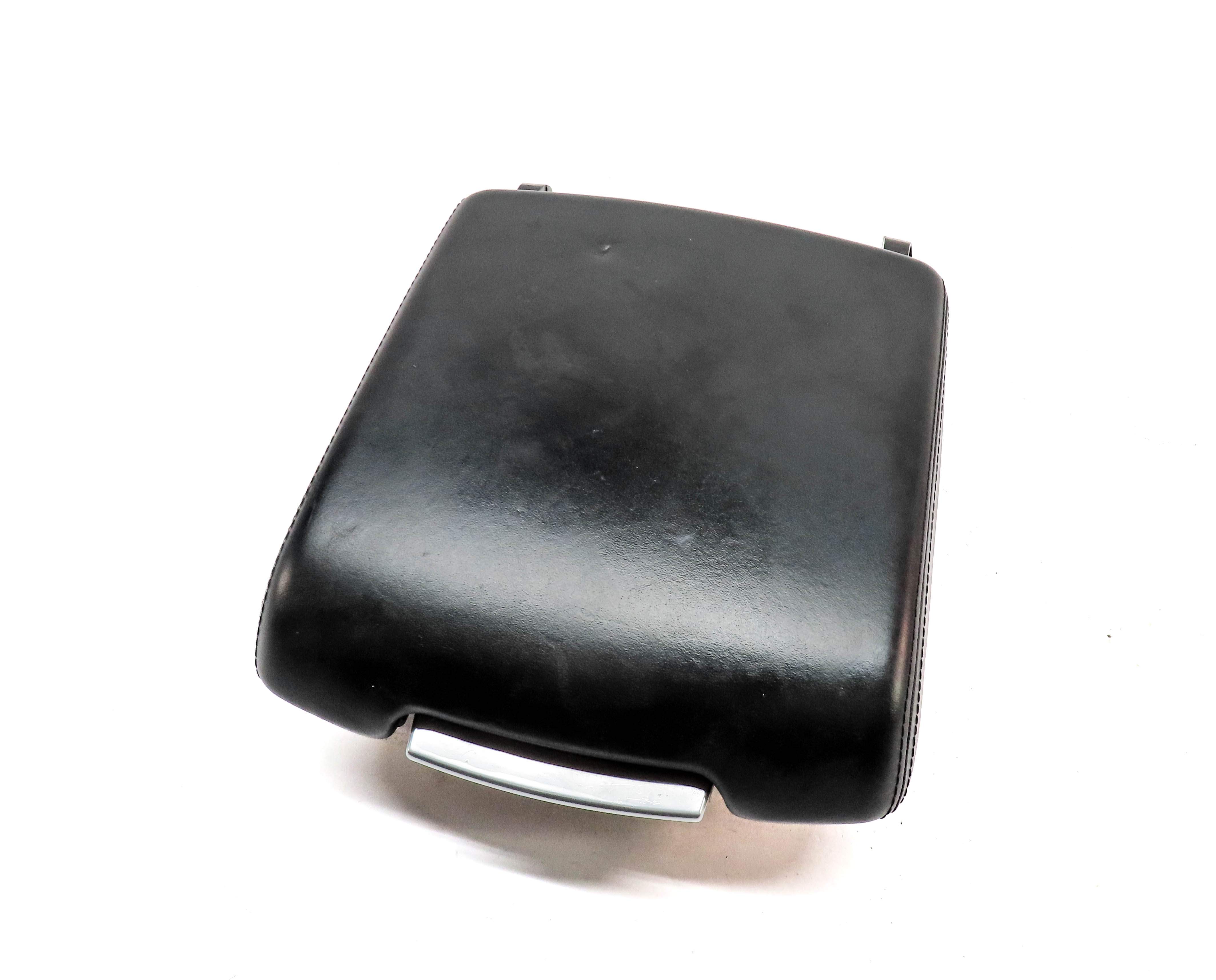 07-12 RANGE ROVER (L322) FRONT CENTER CONSOLE ARMREST LID (JET BLACK LEATHER) — exact item pictured